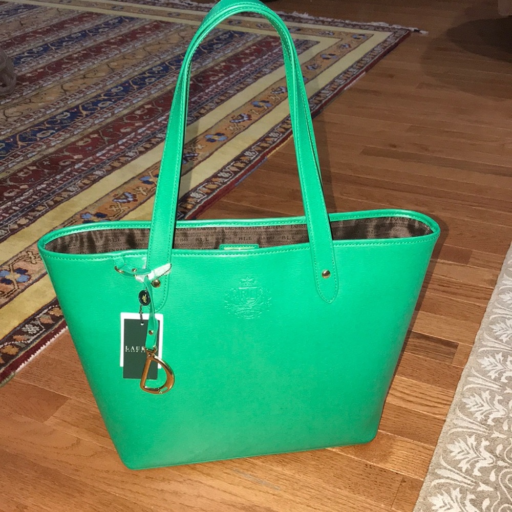 Lauren Ralph Lauren NWT green tote!